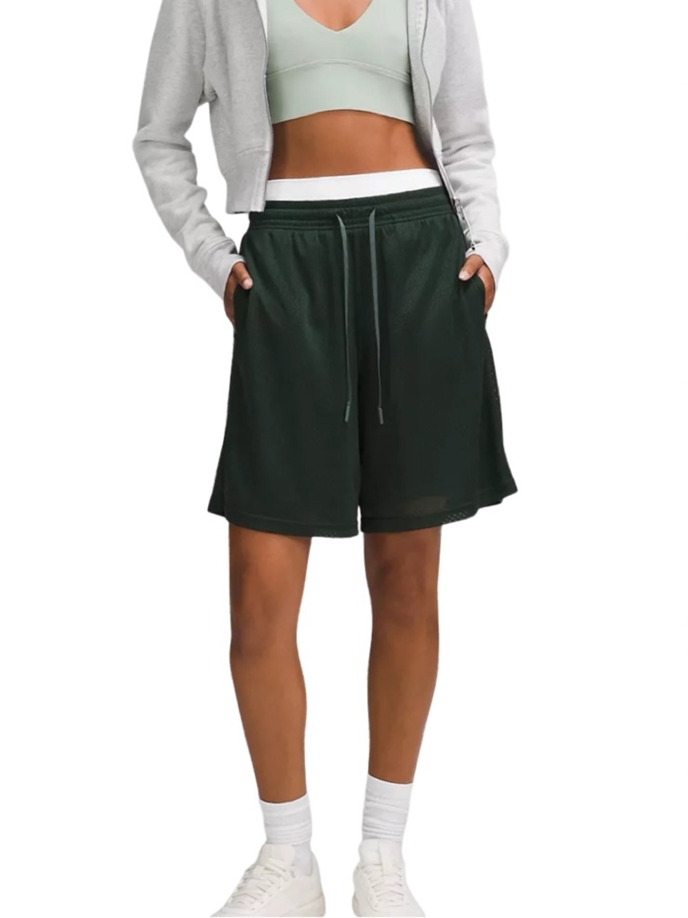 🐊 lululemon athletica Relaxed Fit Mesh Training Shorts 8" in Legacy Green